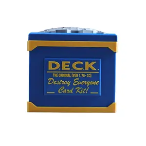 The D.E.C.K - Destroy Everyone Card Kit! Commander Deck Box w/ Vault style Door Puzzle Lid!