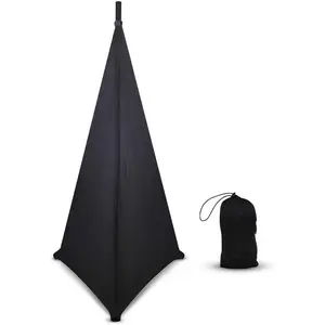 Speaker Stand Cover Tripod Stand Skirt Skrim 360  Cover Black