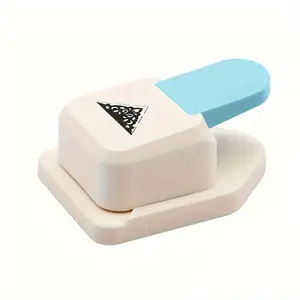 Floral Triangle Craft Punch Embosser, Dual-Function Metal Handheld Tool for DIY Projects, Scrapbooking, Card Making, Paper Crafting