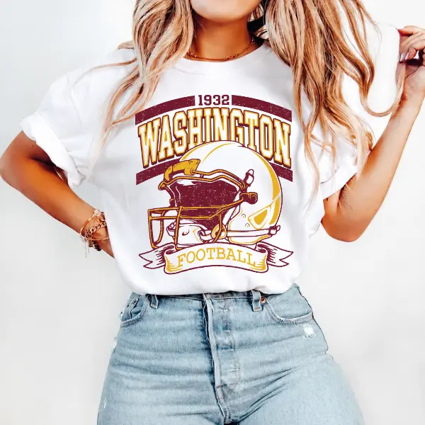 [Comfort Color 1717] Vintage 90s Style Washington Football Vintage Comfort Color T-Shirt, Washington Crewneck Commander Shirt, Washington Fan Gift