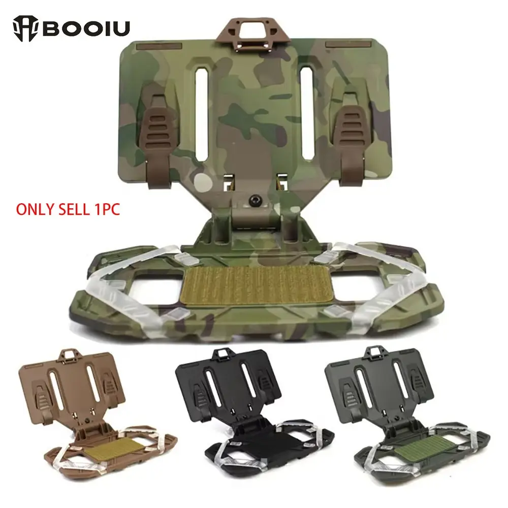 BOOIU Tactical MOLLE Folded Navigation Board Mobile Phones Navigator Panel CS Hunting for Screen Size 4.7-6.7in Tactical Outdoor Accessories Phone Mount Phone Holder Cell Phone Stand