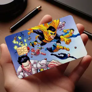 Invincible Superhero Card Skin, Mark Grayson Credit Card Cover, Omni Man Viltrumite War Wallet Sticker, Animated TV Series Vinyl Card Decal, Gift for Him
