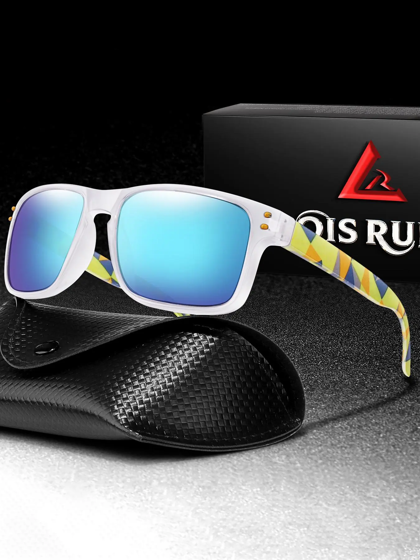 Classic Polarized Tinted Lens Sunglasses with Case, UV Protection Retro Square Frame, for Daily Use & Outdoor Activities, Polarized Sports Glasses, Uv Protective Sunglasses, Sunglasses Gifts, Ideal Christmas Valentine's Father's Day Gift
