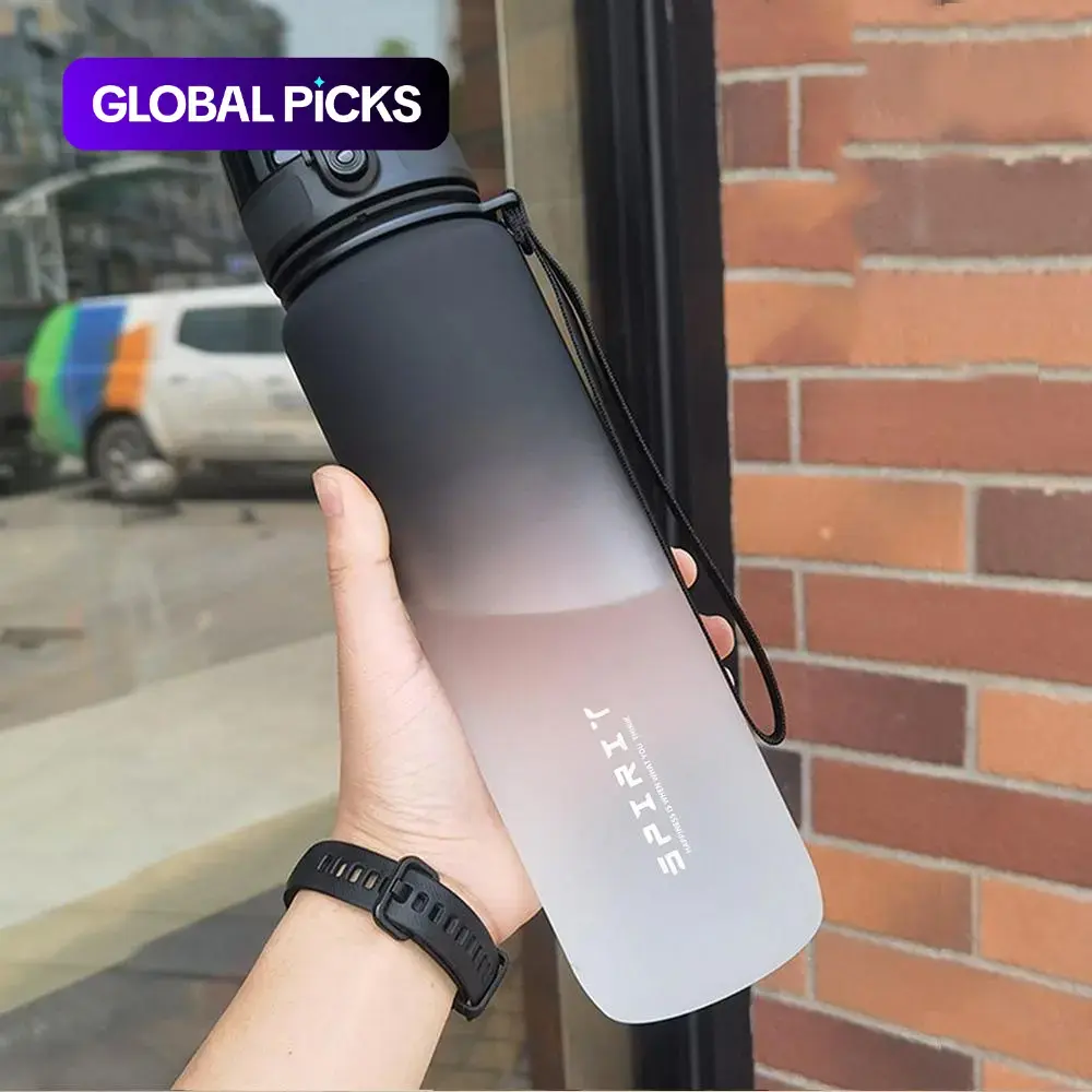 Gradient Water Bottle, Leakproof Water Bottles, 1 Count Portable Large Capacity Sports Drinking Cup, Drinkware for Outdoor Sports Hiking Camping, Travel Bottled Drinkware, 500ml/650ml/1000ml