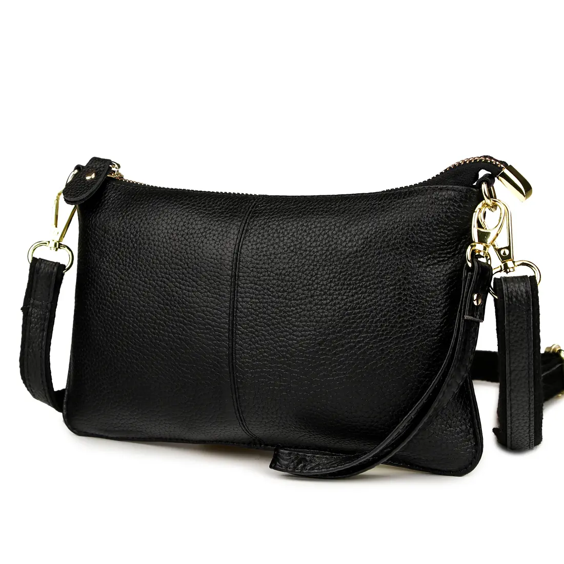Artwell Genuine Leather Clutch Wallet For Women Wristlet Envelop Crossbody Purse Card Shoulder Bag