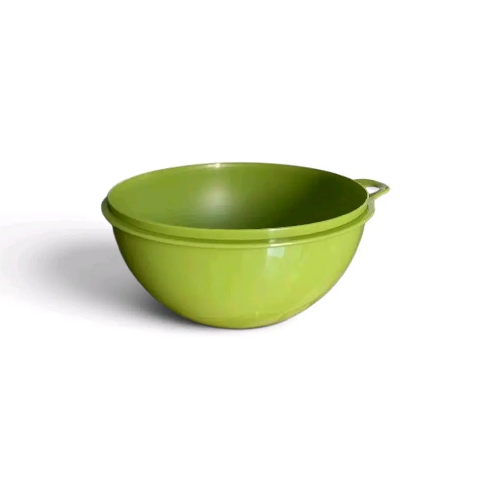 Tupperware 7.5L Retro Green Bowl with White Lid, Kitchen Tableware