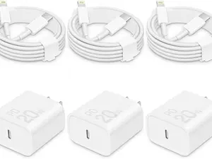 3-Pack Fast Charging iPhone Charger - Type C Wall Charger Block With 6FT  US C to Lightning Cables, Compatible with iPhone 12-14