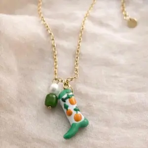 Citrus Charm Boot Necklace