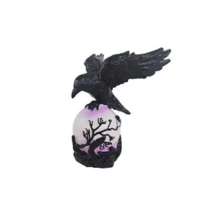 Gothic Raven Moon LED Light, Dark Academy Atmosphere Decor, Led Ambient Light, Soft Glow, Valentine's Day Gift, Home Decoration