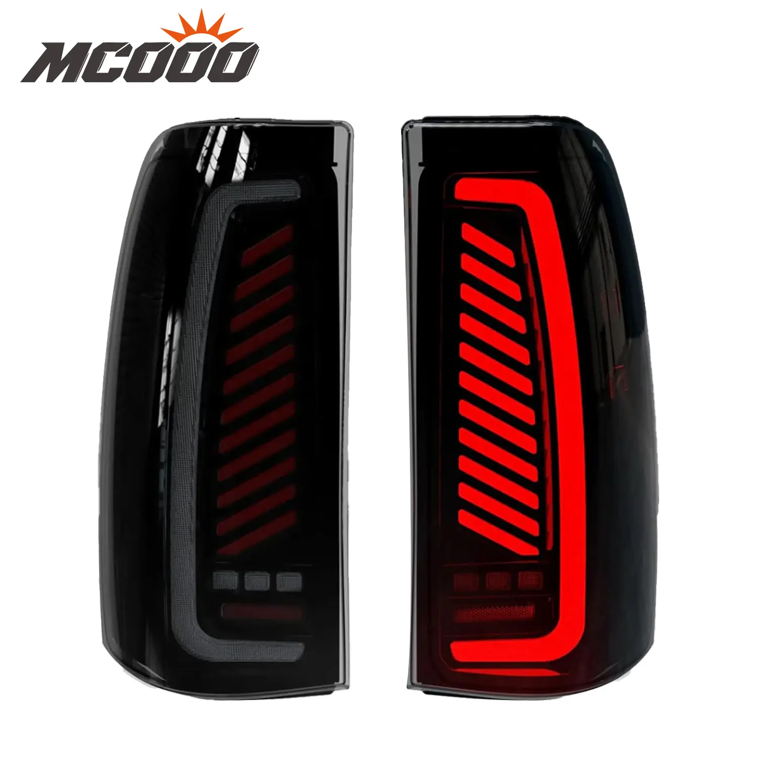 2003-2006 Chevy Silverado Sequential LED Tail Lights | Smoked | Start-Up Animation & Dynamic Turn Signal