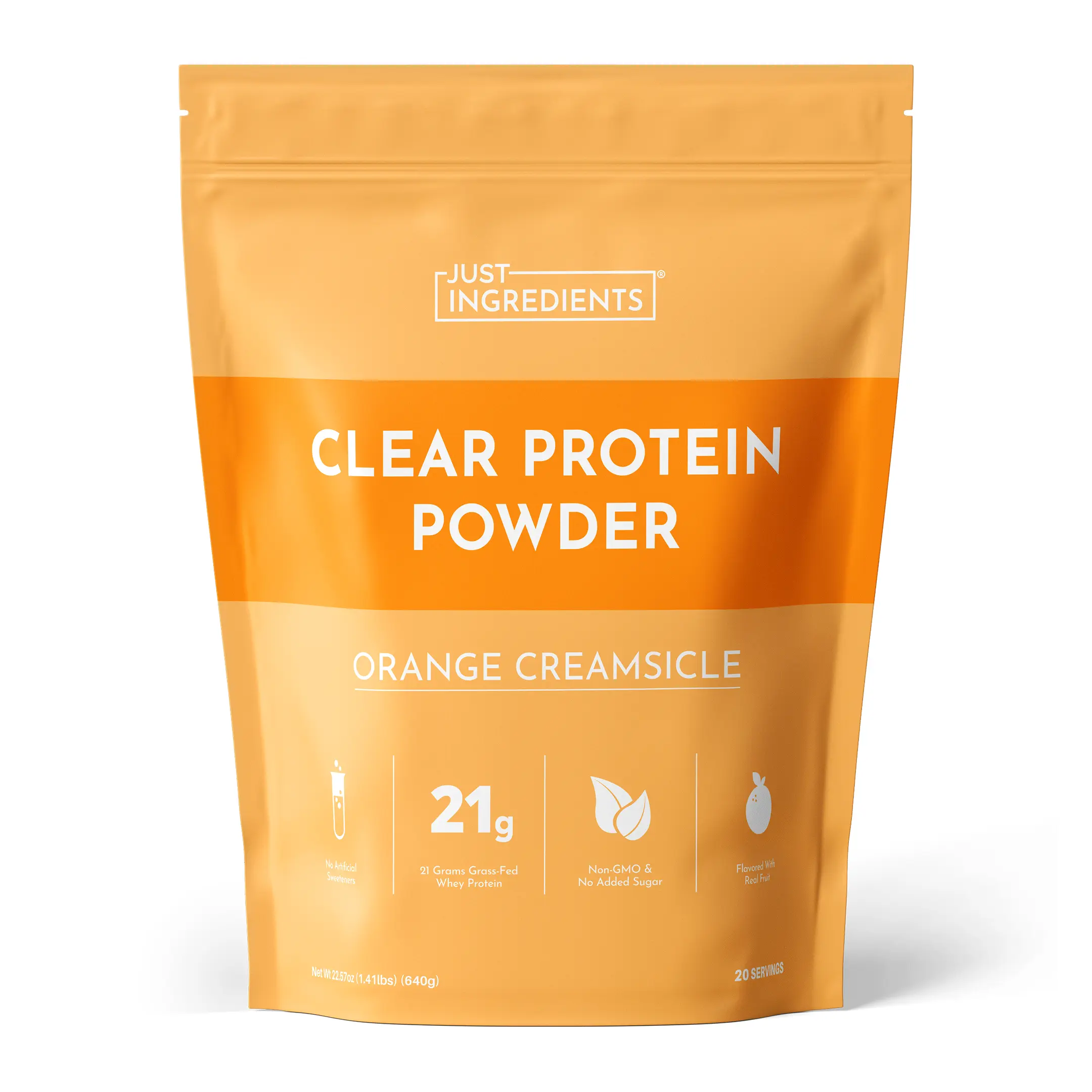 Just Ingredients Orange Creamsicle Clear Protein Powder