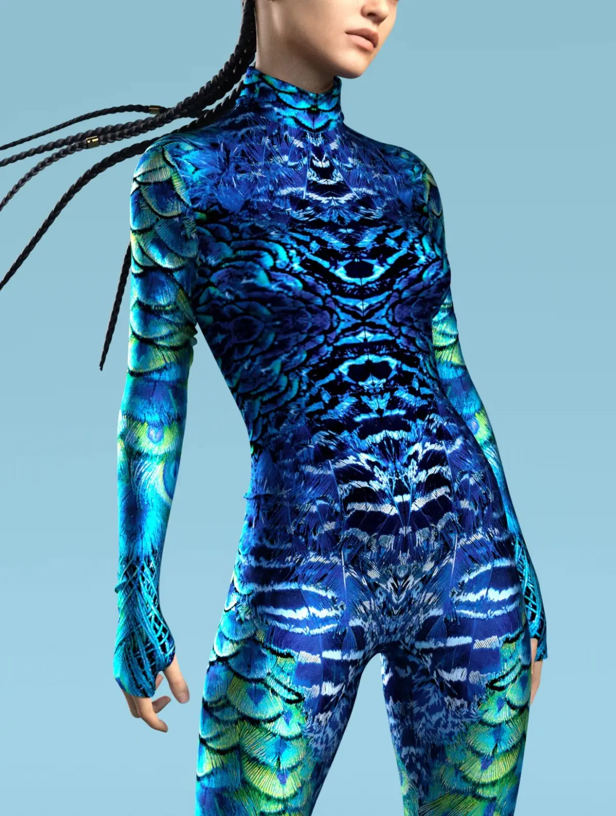 Women's Long Sleeve Full Body Costume, Stretch Polyester Colorblock Print Catsuit for Halloween Parties & Festivals, Holiday Costume Ideas, Bodysuit Jumpsuit, Colorblock Print Jumpsuit, Polyester Jumpsuit