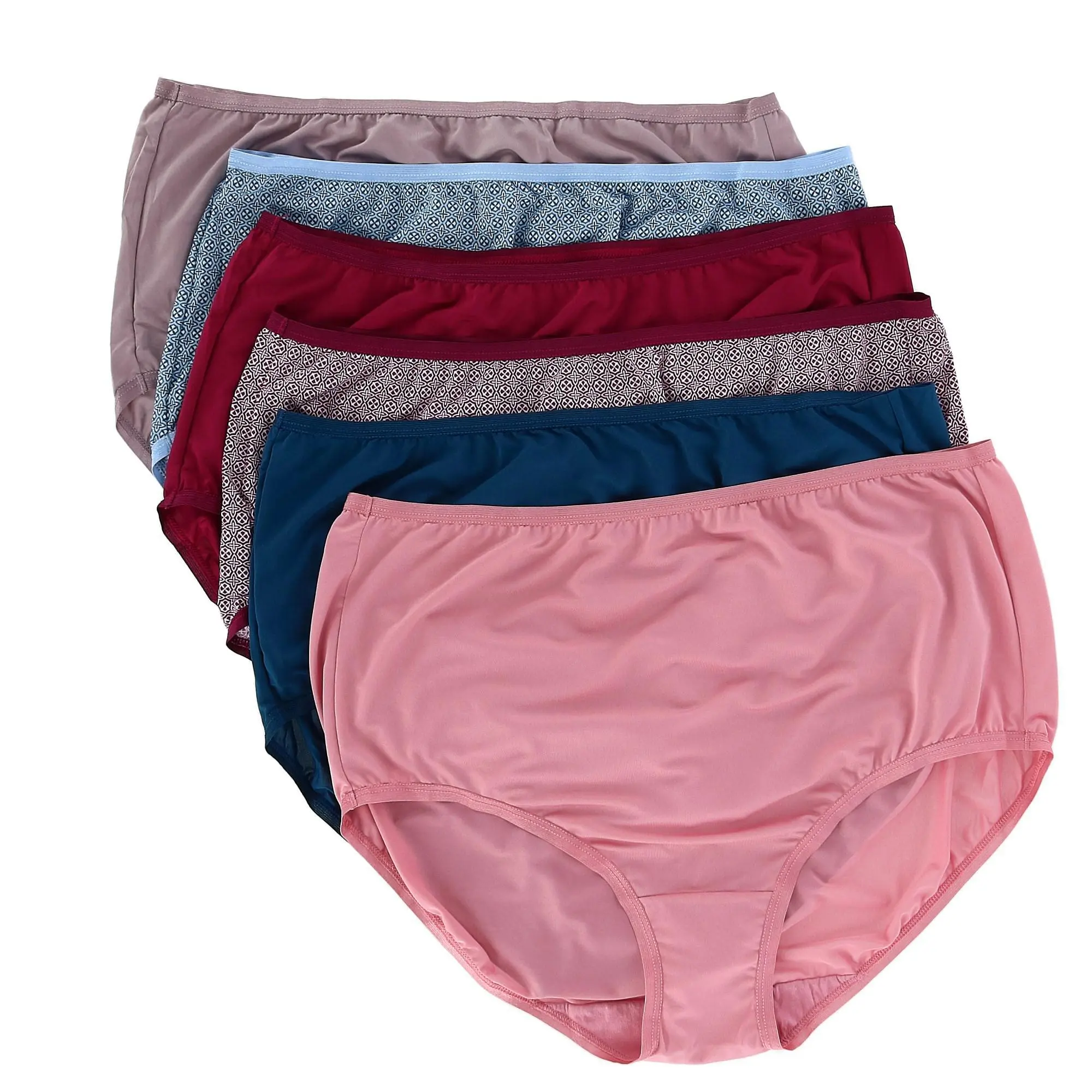Fruit of the Loom Women's Microfiber Brief Underwear (6 Pack), Briefs
