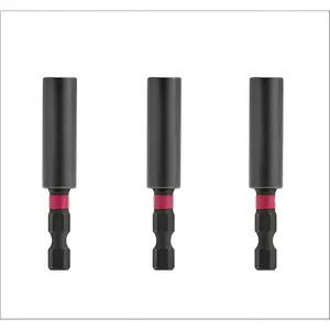 3pk 48-32-4502 2.36" Shockwave Compact Bit Holder, Drive For