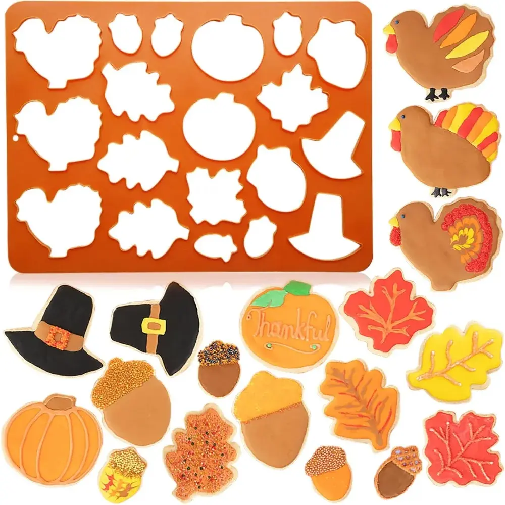 One Smart Cookie: Thanksgiving Fall Premium Cookie Cutters for Baking, Decorating & Shaping – Kid Friendly, Fun, Durable & Easy to Use Baking Tools for Cookies, Pastries, & Holiday Treats