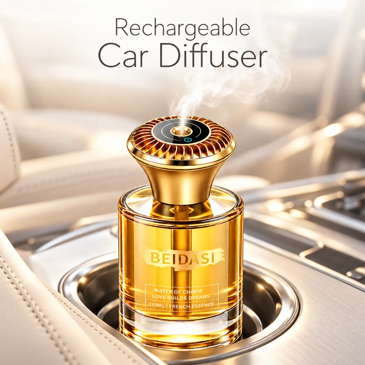 #toolupgrade, Rechargeable Car Accessories Air Freshener Aroma Diffuser - 160mL (5.5 FL-Oz) 450g Single Bottle,4 Spray Modes,USB-C Charging,6 Scent Options,Adjustable Level,Diffuser for Home,Eliminates Odors ,Car Fragrance,car air freshener