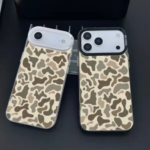 Camo Pattern Shockproof Phone Case for iPhone 17 16 15 14 13 12 11 Pro Max Plus X XR 16E XS Protecitved Cover Anti-Fall Vintage Sitka Camouflage Girl