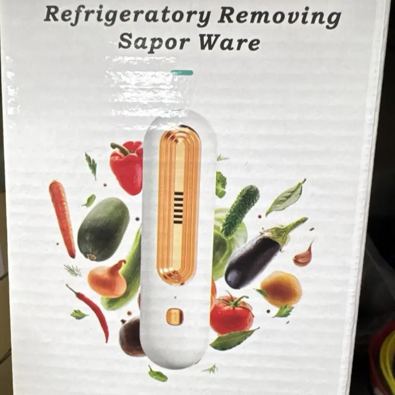 Rechargeable Refrigerator Deodorizer - Portable, Compact Air Purifier for Food Storage, Kitchen Use