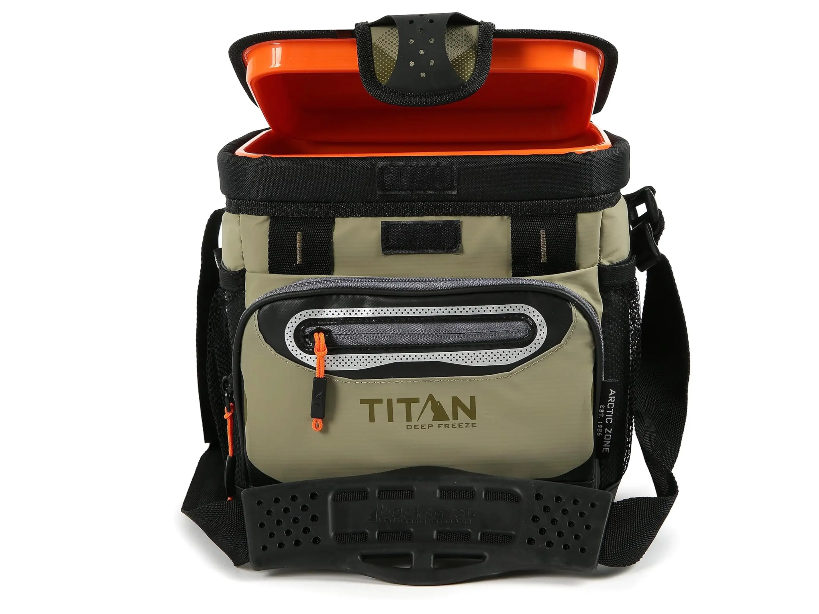 Titan by Arctic Zone Deep Freeze Cooler - 9 Can Zipperless Hardbody Cooler Moss
