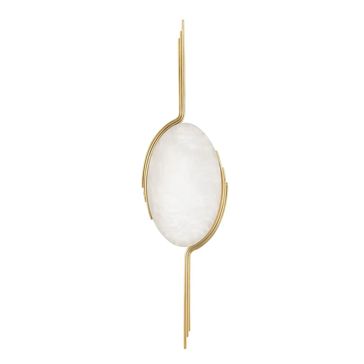 Lapis Sconce With Oval Spanish Alabaster Shade And 625 Lumens LED Warm White Light