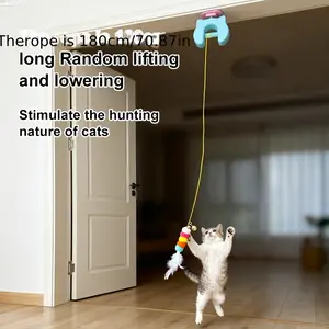 New Cat Yo-Yo Electric Smart Door-Hanging Retractable Automatic Toy Lifting and Lowering to Relieve Boredom, a Magic Tool for Teasing Cats, Hanging Type