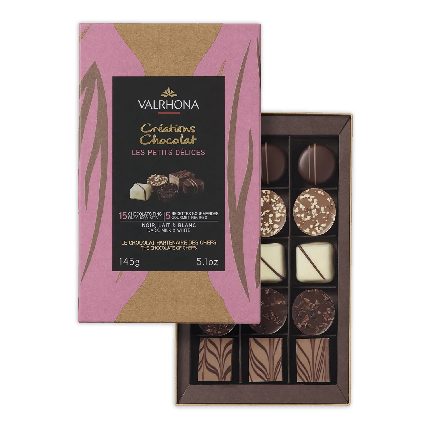 Valrhona Bonbons 15 Piece Chocolate Gift Box (Mixed)