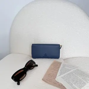 Pre-owned PRADA Saffiano Leather Long Wallet – Dark Blue 16