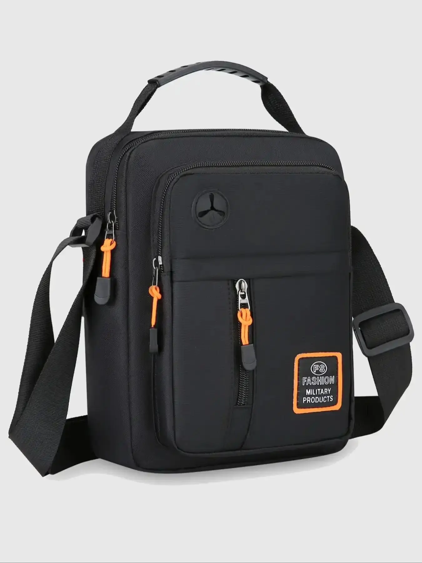 Men's Crossbody Bag, Crossbody Messenger Bag, Large Capacity Oxford Fabric, Multi-Functional Design, Multiple Pockets, Adjustable Shoulder Strap, Daily Use, Zipper Crossbody Bag, Multifunctional Crossbody Bag
