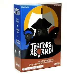 Traitor Aboard Pirate Betrayal Board Game, Hidden Identity Card Game, Classic Identity Deduction Party Game, 3-8 Players, Fast Pace