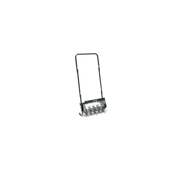 Agri-Fab 45-0365 16 in. Wide Push Spike Aerator - 15 lbs, 38" H x 8" W x 17" L, 7" Disc Diameter, Easy to Maneuver, Ideal for Aerating Turf & Soil Surfaces on Smaller Lawns, Compatible with Patio Blocks, 16" Wide