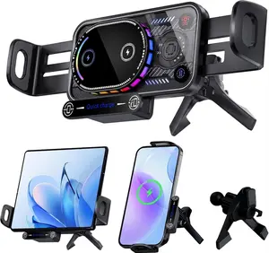 Car Phone Holder RotatingFoldable Wireless Charging Stand MagneticFast Charge for Huawei Samsung iPhone 15 1413 12 11 Pro Max XS #SummerVibes