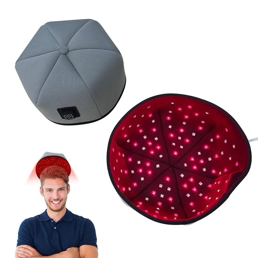 Red Light Haircare Cap Device, 660nm-830nm Wavelengths, Full Scalp Coverage with Heating, for Men & Women, Anti-Hair Loss & Hair Follicle Repair, Hair Repair