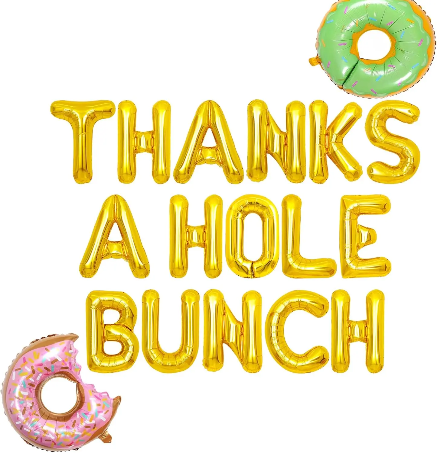 Thanks a Hole Bunch Banner Balloons for Donut Thanks Decoration Donut Baby Shower Donut Bar Donut Birthday Theme Party Supplies