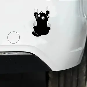 Cute Cat Pattern Car Sticker, Waterproof & Anti-scratch Car Bumper Sticker, Car Exterior Decoration Accessories for SUV, Truck, Car, Car Decorative Sticker, Decal for cars