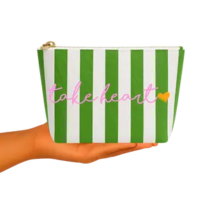 Take Heart Christian Gift Pouch | Faith Based Gift | Easter Basket or Christian Birthday Gift | Makeup Pouch | Bravely Rooted