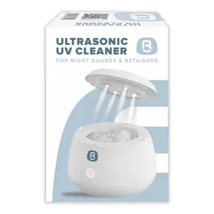 Professional Ultrasonic UV Cleaner for Dentures, Night Guards & Retainers, Oral Care Sanitizer Device