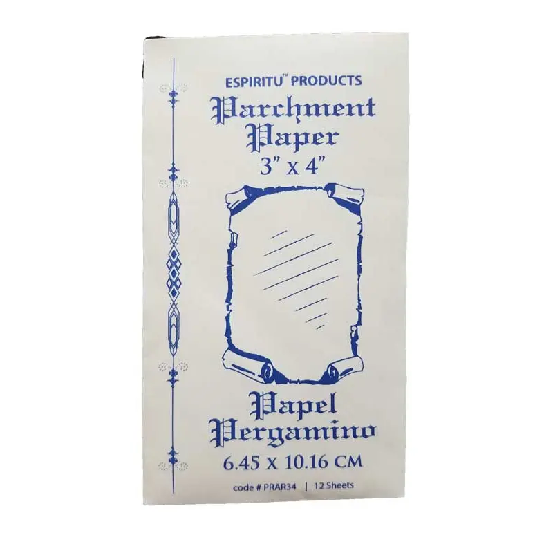 Parchment Paper 3 x 4 inch 12-Pack Ritual Spell Petition Slips Espiritu
