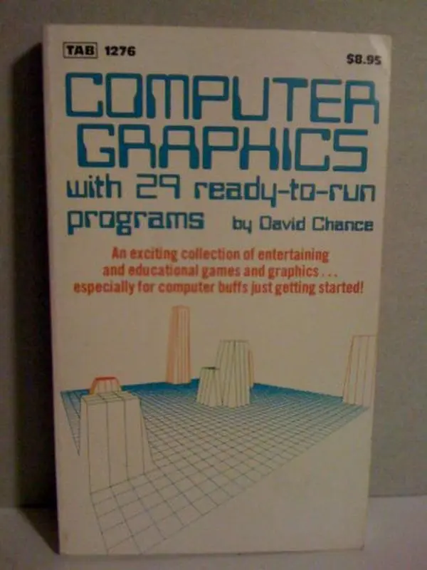 Used Computer Graphics Tutorial Book - with 29 Ready-to-Run Programs by David W. Chance, English Paperback