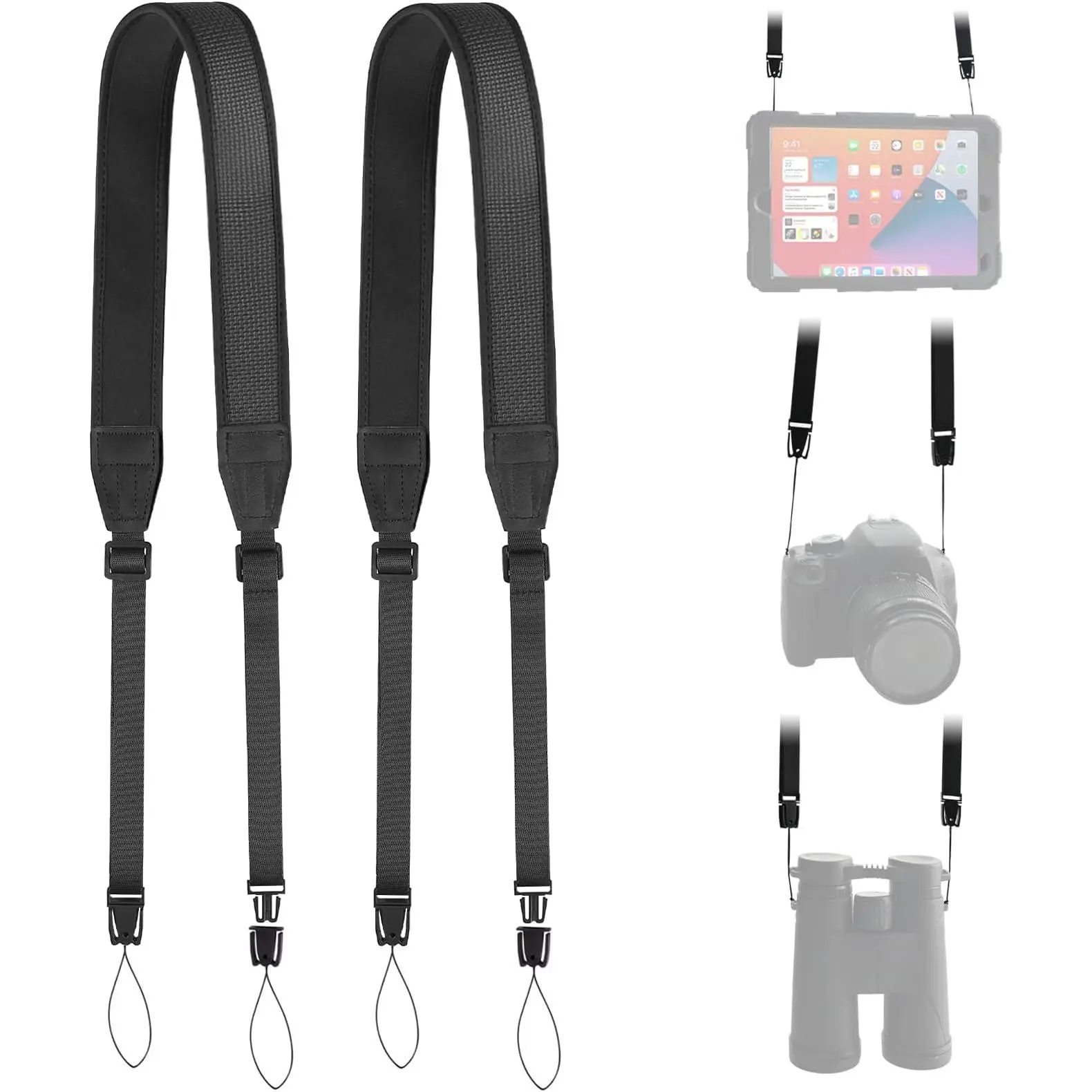 2 Pack-Black Soft Neoprene
