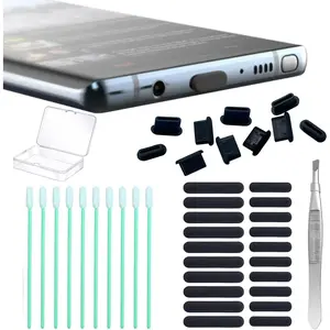 USB C Dust Plug, USB C Port Cover Phone Speaker Cover,Compatible w/ 15, Galaxy S24-S20, Pixel, MacBook, iPad,  & All Type-C Ports (10-Pack)