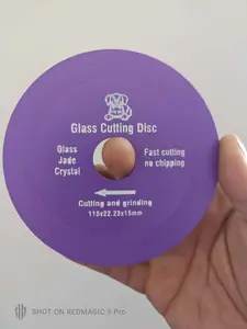 Fix-On Brand Glass Cutting Disc 115x22.23x15mm for Jade Crystal Ceramic Quick Vibration-Free Cutting Solution