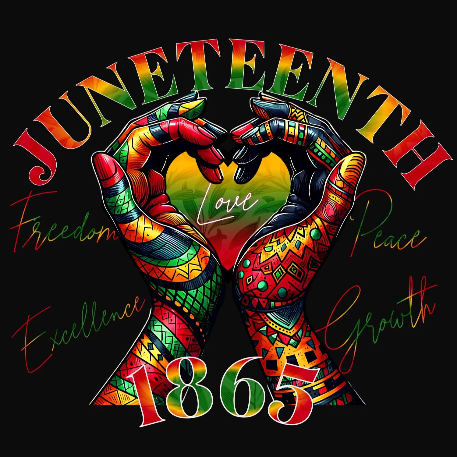 Juneteenth Design, black excellence DTF transfer