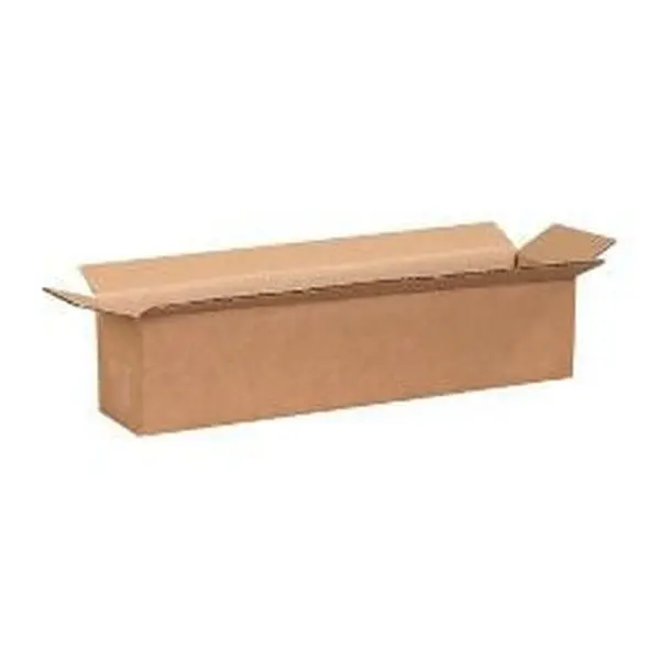 Box Partners 1844 Kraft Paper Packing Boxes, 18x4x4" Long Corrugated Packing Solutions, Bundle Sold, Flat Ship, Long Shape