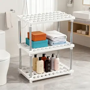 Kitchen Bathroom Standing Shelf, Multi-Functional Storage Rack, Space-Saving Organizer, Kitchen Utensil Holder, Home Organization