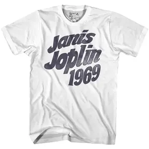 Janis Joplin Vintage 1969 T-Shirt Men's Graphic Music Tees