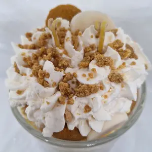 Amazing Candles Banana Pudding Candle - Deliciously Aromatic Scented Candle for Home Decor and Relaxation Decoration Fragrance