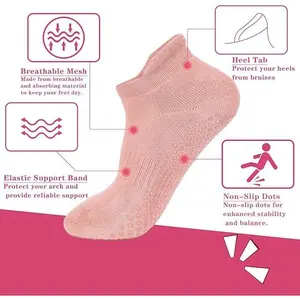 Yoga socks non-slip dispensing indoor fitness Pilates socks women's mesh sports socks cotton socks