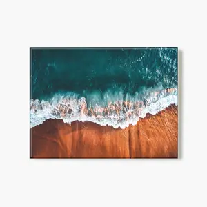 Teal Tides - Glass Print