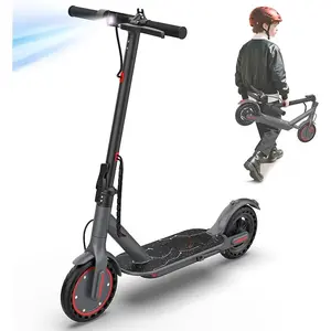 Electric Scooter for 10+, 350W Motor, Max 12Miles Long Range, 19 MPH Max Speed, 8.5" Solid Tire, Lightweight Foldable E-Scooter with Dual Braking, Digital Display, Cruise Control