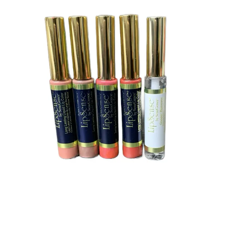 LipSense by SeneGence- ( Lot of 5 ) Honey Rose, Nude Shade, Razzberry( hot pink ), First Love, and Ooops Remover. 4 stunning colors and a touch of glamour. NEW WITHOUT BOX.!!! Lipstick Lipgloss Makeup Cosmetic Glossy